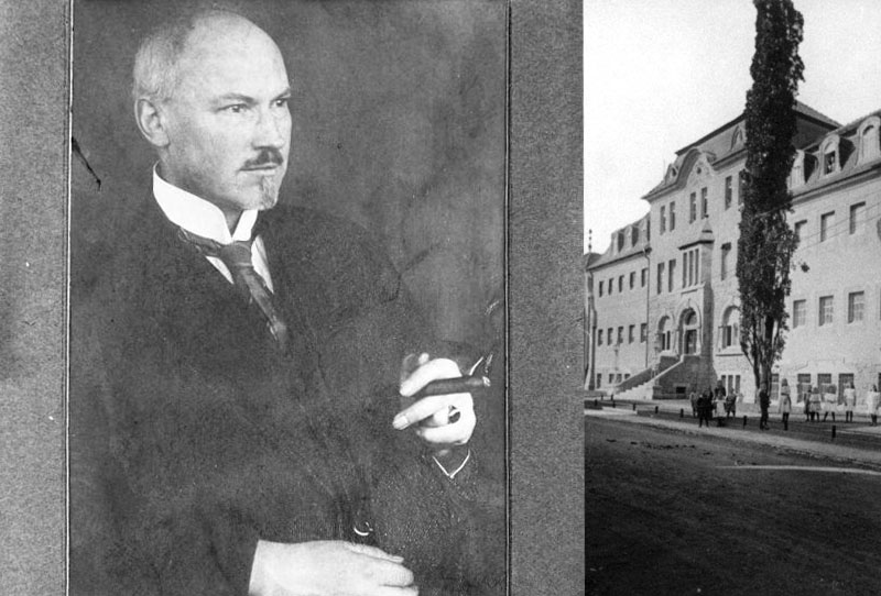 Ansicht des Portraits von Wilhelm Goette, dem Architekten des Stadtbades Gotha