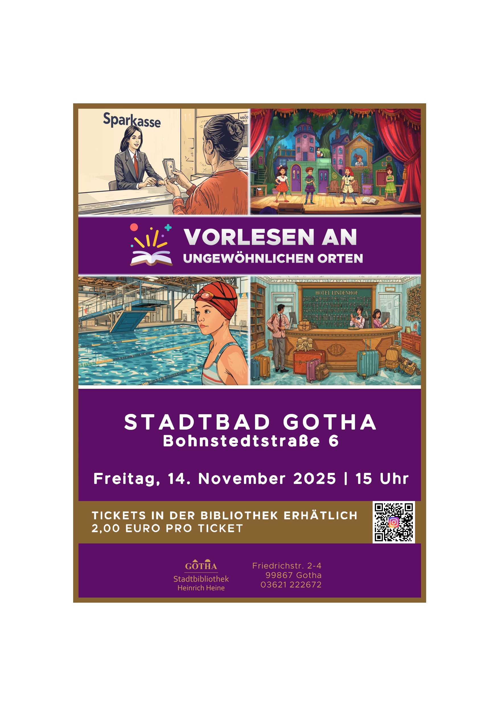 Vorlesen an ungewöhnlichen Orten